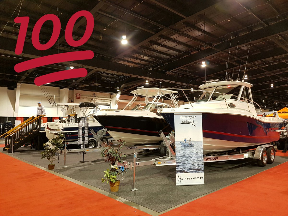 Day 2 at TO Sportsmen's Show! Swing by booth 5163 for the latest from Striper &amp; Evinrude! #tss17 #Toronto #boatshow #evinrude #striper #fish