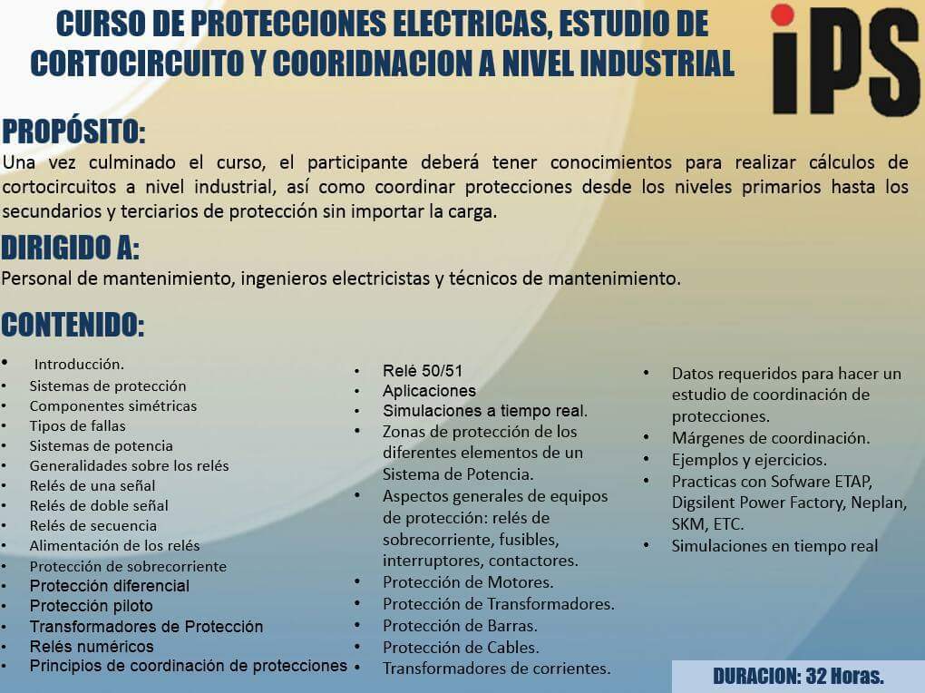 Ingproser's tweet photo. Aprende a calcular el nivel de cortocircuito y coordinar protecciones. Curso de Protecciones Eléctricas Ind. Info: https://t.co/21Oc90AV8L https://t.co/vcvqYs7Tvg
