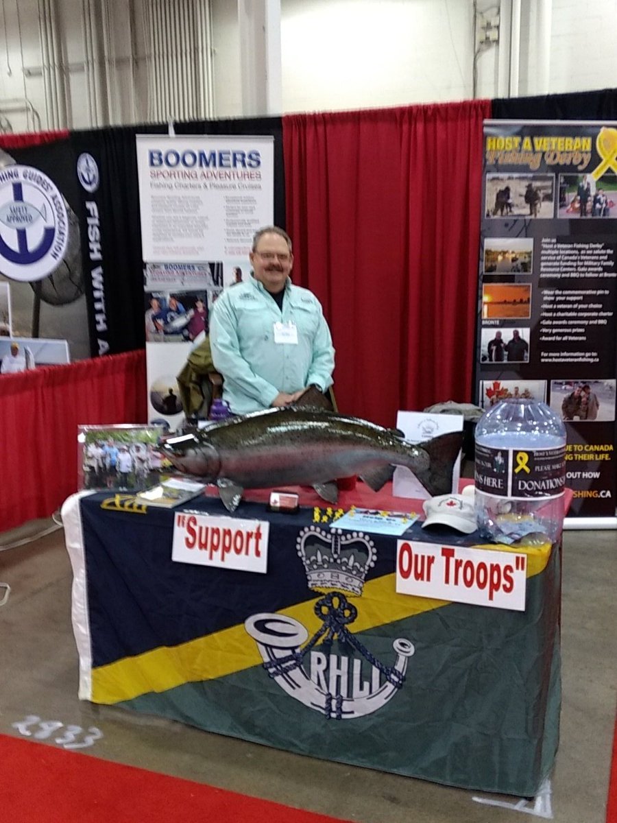 HostAVeteran's tweet photo. At the #tss17 for the next few days come check us out Booth 2833 @Bronte_Oakville #veteransfishingderby 17 June https://t.co/F2dNcRq0bm