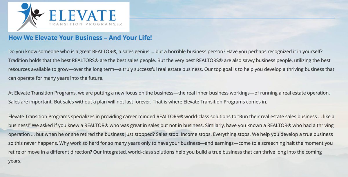 ElevatePrograms's tweet image. What Is Elevate Transitions? #RealEstate