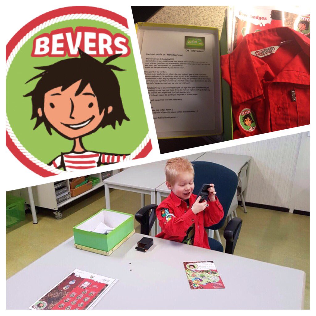 Timo (Bevers) deed zijn #spreekbeurt over @scouting_nl  We zijn supertrots op Timo als ambassadeur #scoutsgroessen #bevers #growingstrong