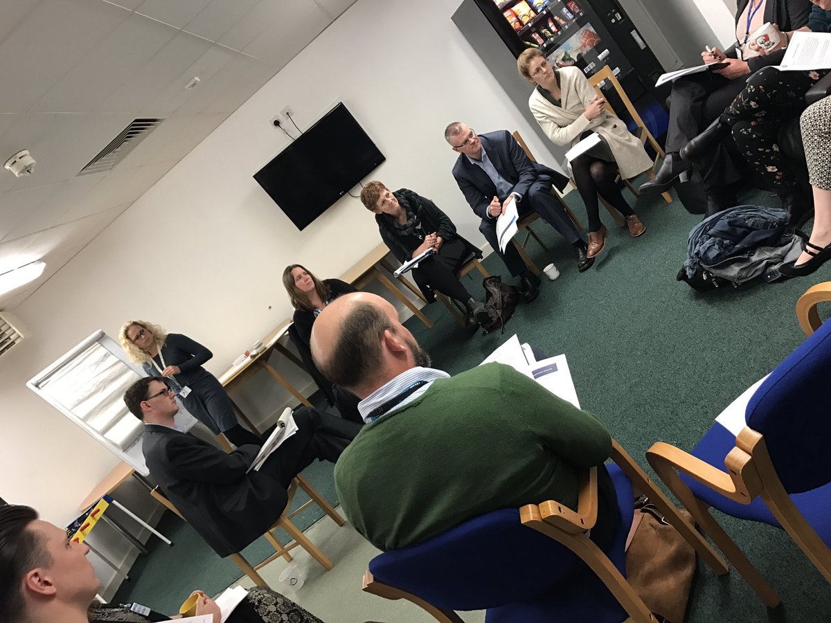 EastEnglandAmb's tweet photo. The room has broken into four smaller groups to discuss specific #mentalhealth issues in workshop scenarios #MHED https://t.co/W9yKDMuRor
