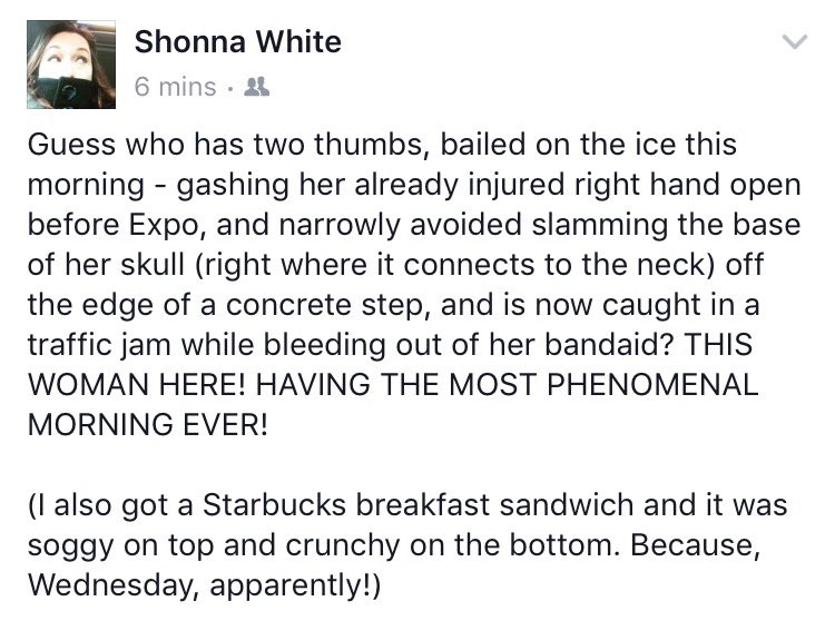 ShonnaTheWhite's tweet photo. 140 characters is not enough to describe what a shitty morning this has been! I'm also currently 30 mins late for work π #stillintraffic https://t.co/JRM1gmYjG8