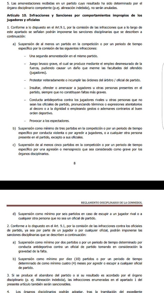 lachinamoreno's tweet photo. Según reglamento de Conmebol Damián Diaz podría ser sancionado 6 partidos por escupir al jugador rival #BSCvsATL #Libertadores https://t.co/zAMDP6woaB