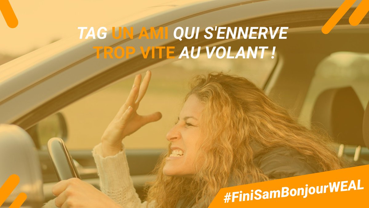 weal_app's tweet photo. C'est la semaine de la #CourtoisieAuVolant tu connais forcément un ami qui a bien besoin de se calmer un peu dans les bouchons ! 😅🚙 https://t.co/GoZYvNCQ5n