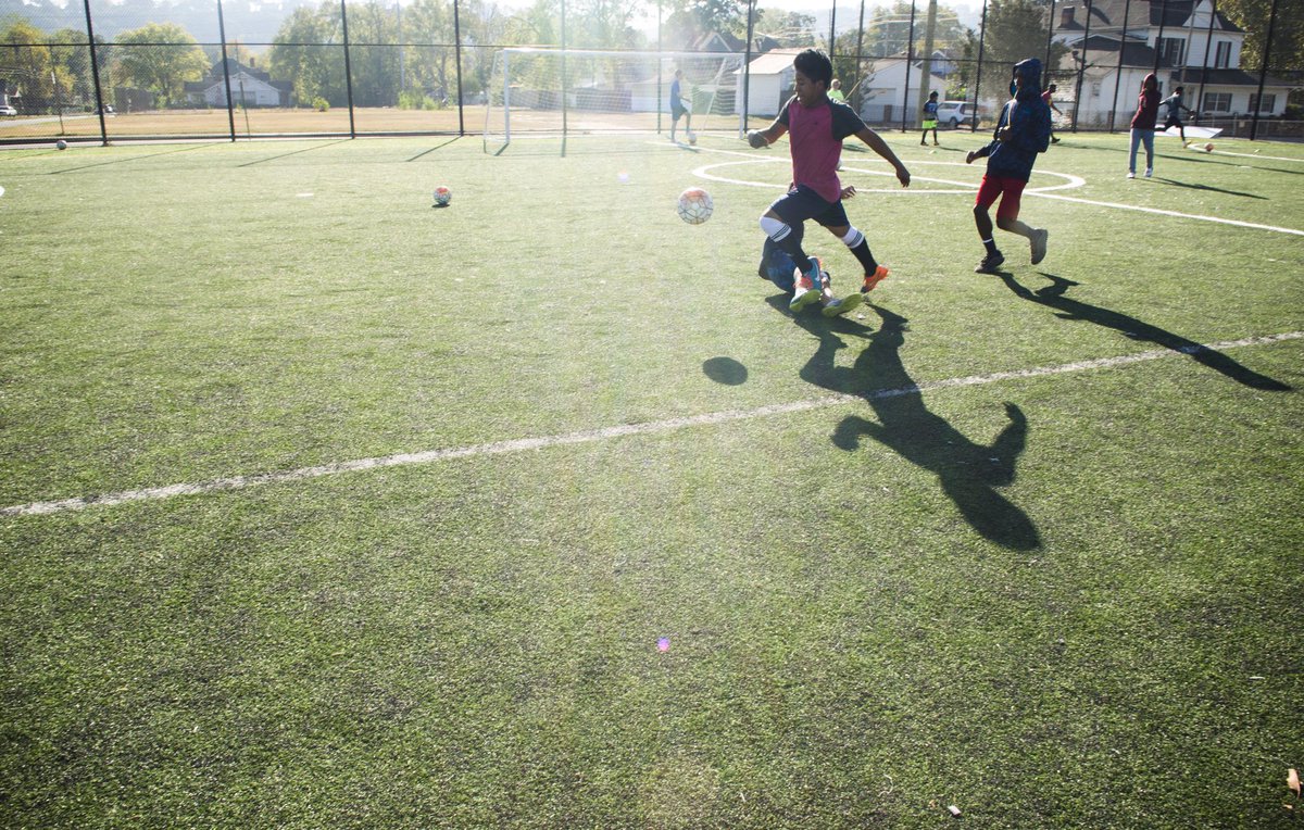 ChattSportsMin's tweet photo. Saturday games @ the Highland Park Commons this weekend - 9:30, 10:15, or 11 - come out to watch or play! Find out more online. #CSM https://t.co/AdAMrc9ahO