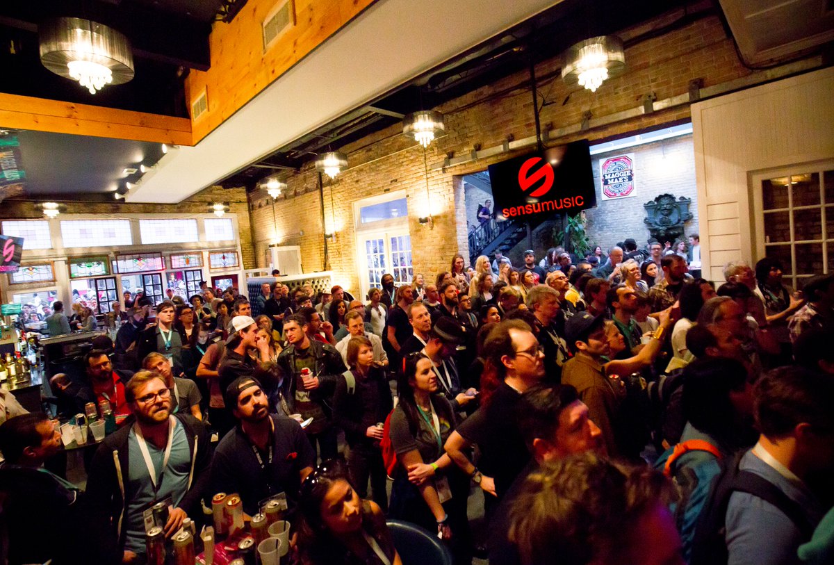 SensuMusic's tweet photo. Grab a friend and join the crowd at our Sensu Day Party &amp; Showcase today @OldSchoolbarATX 
Doors at 11:00am! https://t.co/Rh0erUltpo