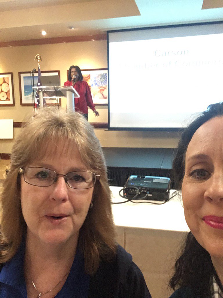 PutmanStacy's tweet photo. Loving breakfast with the #carsonchamber https://t.co/YnJGWrwHxW