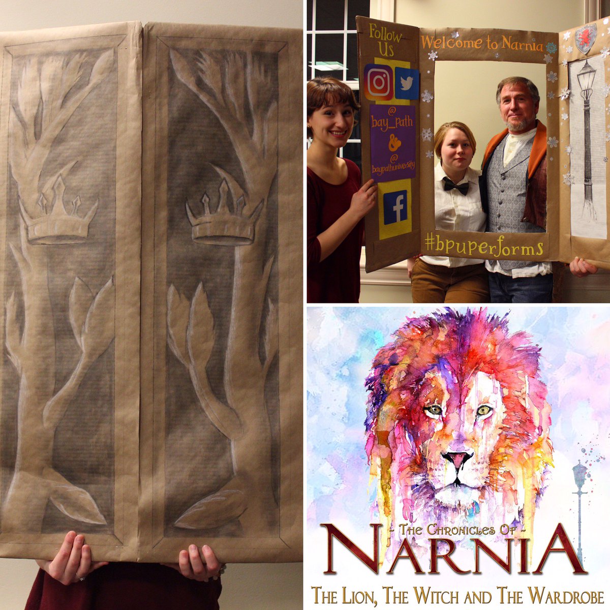 Bay_Path's tweet photo. It's Edmund and Mr. Tumnus! See what surprises lurk in the wardrobe door when you order tickets now at https://t.co/nmLH9mSRhw. #bpuperforms https://t.co/Mh4FOnZLC9