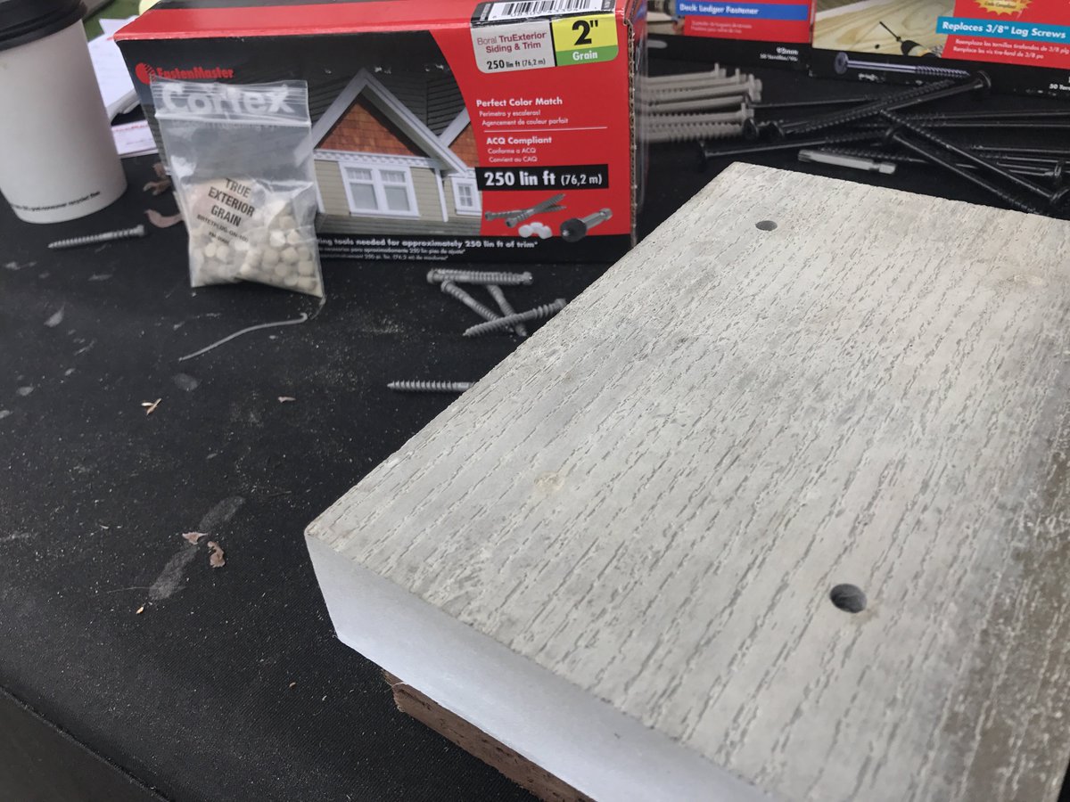 FastenMasterPro's tweet photo. You can now buy Cortex Plugs for Boral Truexterior Trim to help you deliver a great finished look. with no putty required. #CortexPlugs https://t.co/GfRQHecrwx