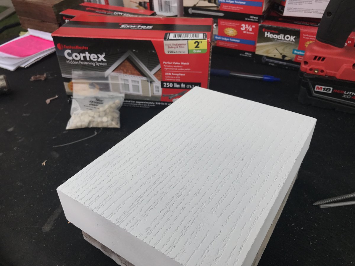 FastenMasterPro's tweet photo. You can now buy Cortex Plugs for Boral Truexterior Trim to help you deliver a great finished look. with no putty required. #CortexPlugs https://t.co/GfRQHecrwx