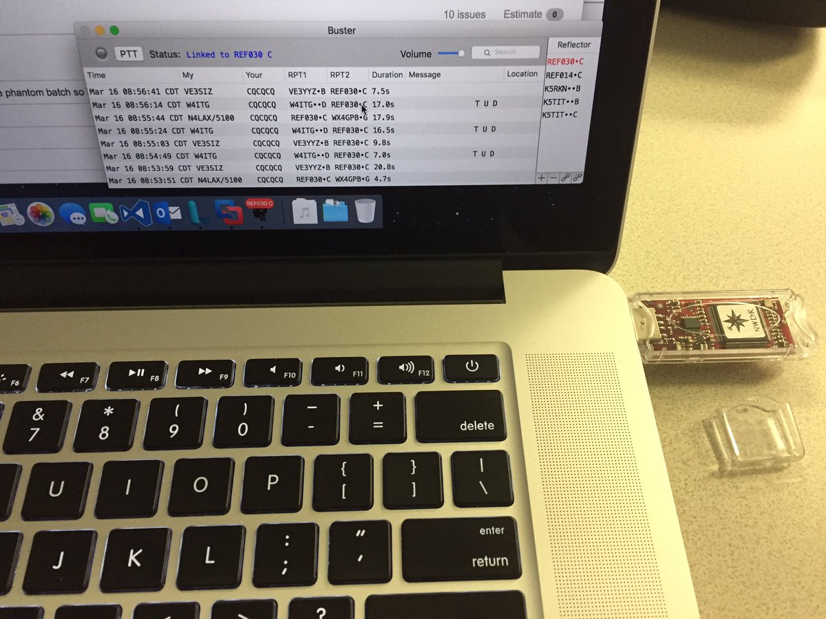 tmartinphoto's tweet photo. Doing a little #dstar at work today. The #NWDR #thumbdv is so handy. #hamr #hamradio #amateurlogic https://t.co/5IM1duF0Xx