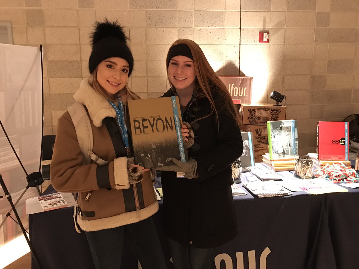 kel_lemons's tweet photo. So happy to see Crown Finalist @ThePixYearbook at the @BalfourYB booth at CSPA! https://t.co/FB2eTzOBE4