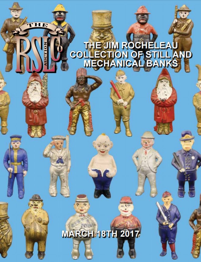 toysofyesteryr's tweet photo. Ray &amp; Bre LIVE tonight at 7pm est talking The Jim Rocheleau Collection of Still &amp; Mechanical Banks! #rslauctions https://t.co/zQUCHIIov3 https://t.co/r9M5PJ1NRT