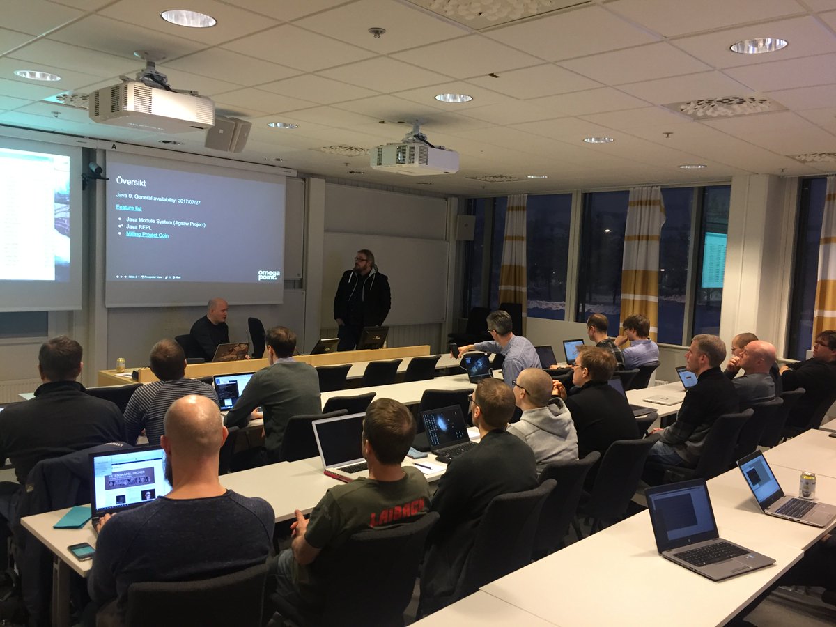 umejug's tweet photo. Thank you @nyberg_b  &amp; Mattias for a interesting and inspiring Hands on Java 9 workshop https://t.co/nL3Rl4PYiC