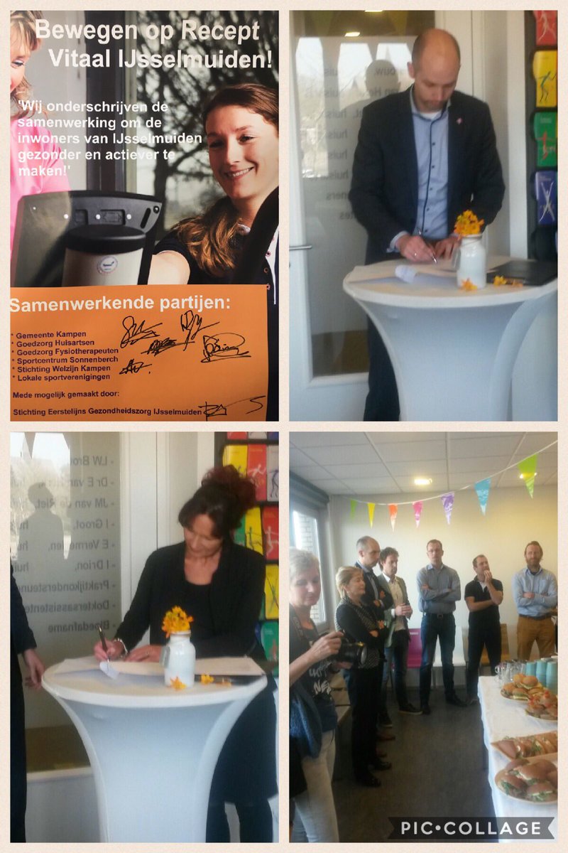 Samenwerkingspartijen ondertekenen overeenkomst 'BOR- Vitaal IJsselmuiden' @GeertMeijering <a href="/Goedzorgfysio/">Goed Zorg</a> @WelzijnKampen <a href="/sonnenberch/">SC Sonnenberch</a>