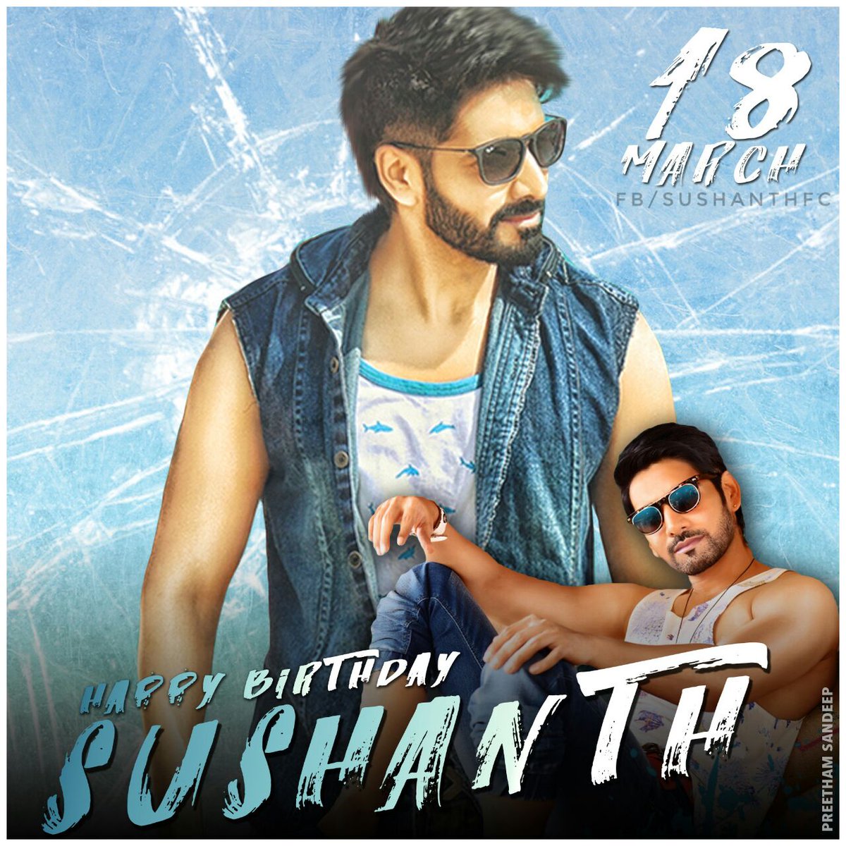 SushanthFc's tweet photo. Lets all make Common #DP 
for @iamSushanthA 's Birthday 😊 https://t.co/tURbqydE6B