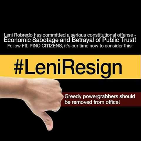 SamIbrahim86's tweet photo. #LeniResign https://t.co/w0Oq6yvcoP