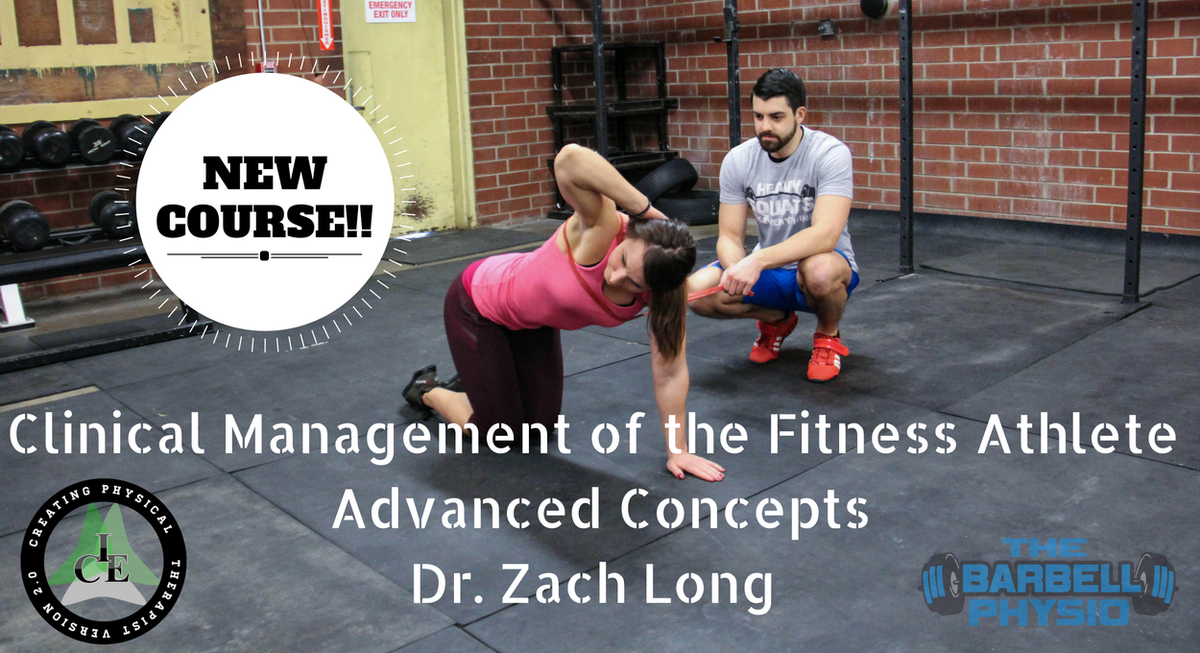 icephysio's tweet photo. Join @zlongdpt for Clinical Management of the Fitness Athlete: Advanced Concepts! First cohort begins May 1st! https://t.co/QKDylAgVeW https://t.co/mQHnsDP87Z