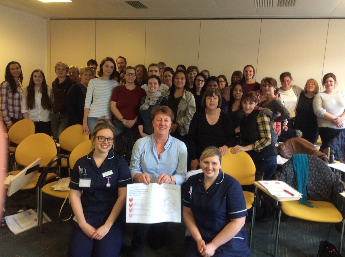 WorcsAcuteNHS's tweet photo. Our tissue viability link nurses have signed the #reacttored skin pledge today, helping to prevent pressure ulcers @thinkpinkWAHT https://t.co/o9SmRJxcpd