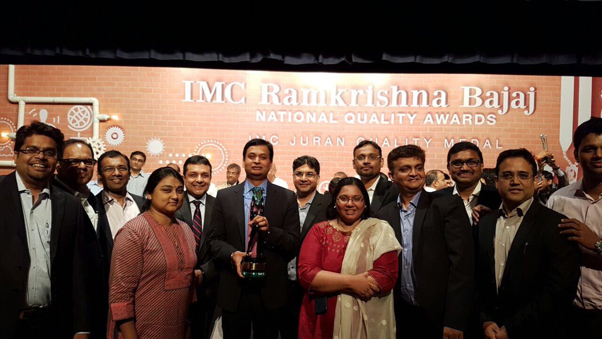 Srinivasan_Ajay's tweet photo. Proud to receive the Ramakrishna Bajaj National Quality Award today #kudos #teamwork #RBNAQ #milestone #ABFSG https://t.co/D2Hw2bKJjy