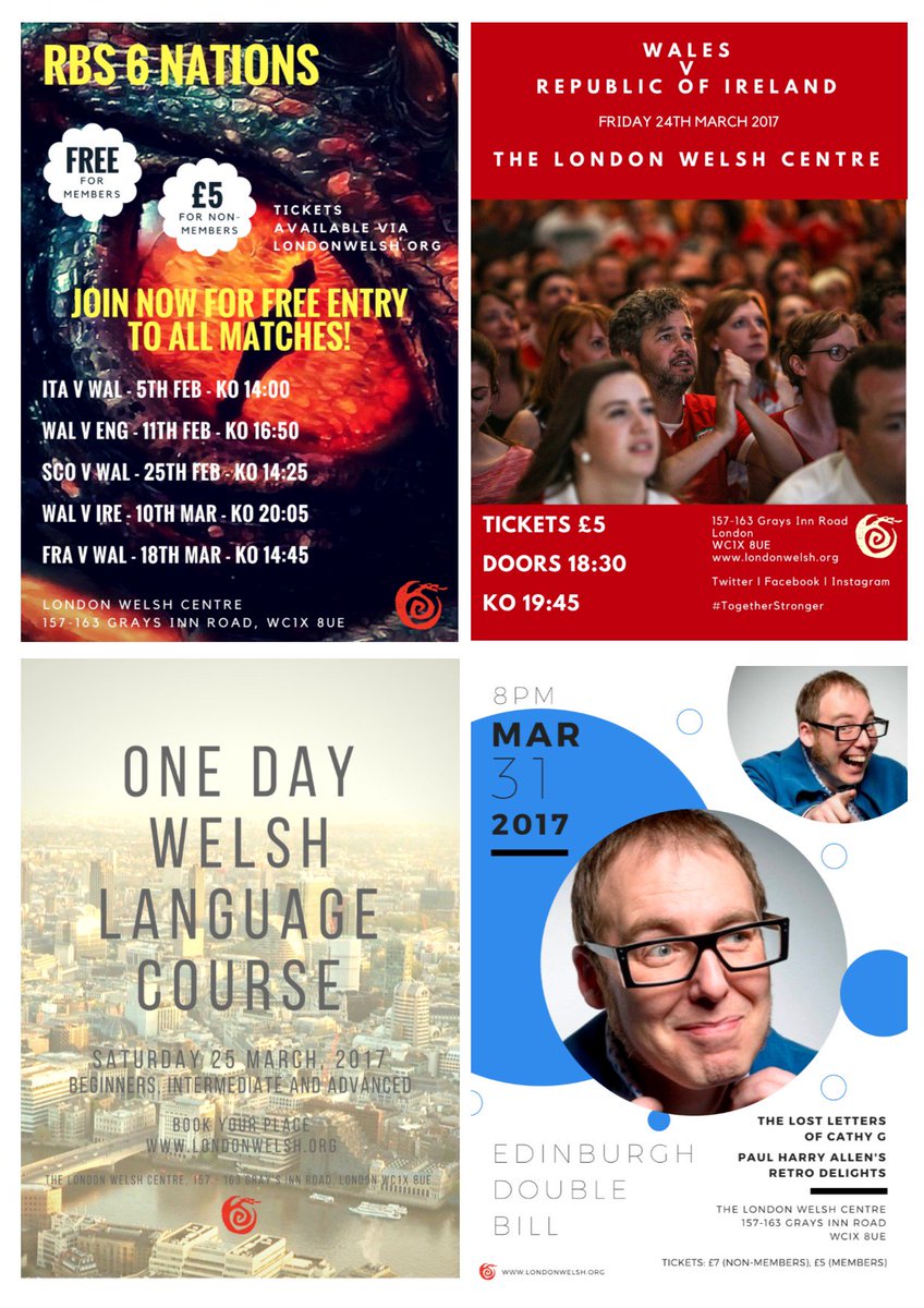 LondonWelshCCLL's tweet photo. We have so many great events coming up at #LondonWelshCentre #rugby #music #theatre #poetry #WelshCourse and #more https://t.co/sos9RqV03c https://t.co/L46i6VOrFb