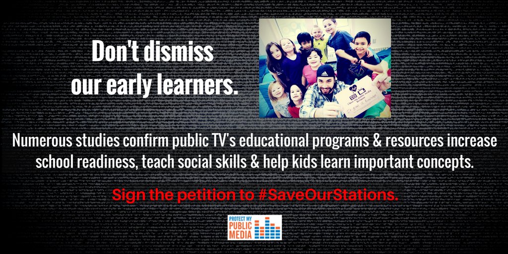 MyPublicMedia's tweet image. Kids count on #pubmedia’s educational content. Oppose #Budget2017 &amp;amp; tell Congress to #SaveOurStations: protectmypublicmedia.org