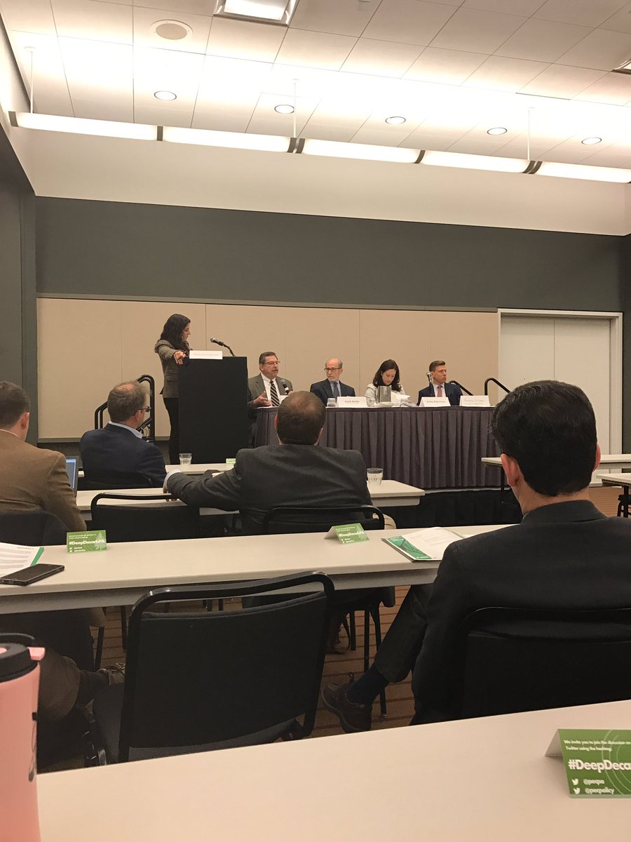 ACurtright's tweet photo. Breakout session @PECPA #DeepDecarbPA dives right in: what are state/regional #deepdecarbonization #policy options (absent fed #carbontax)? https://t.co/PLtZSFKfvT