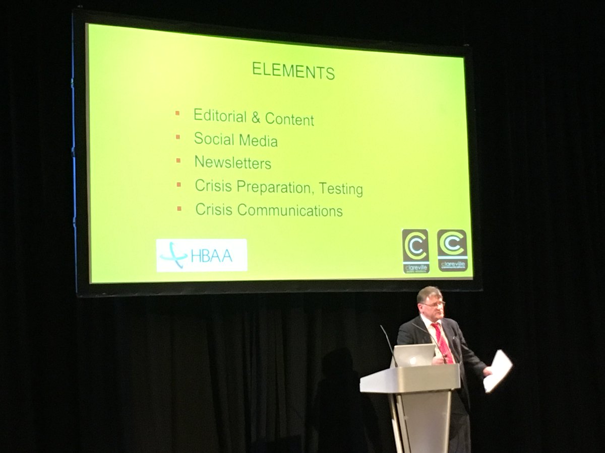 Clareville's tweet photo. Our own @ChrisLewis0902 sharing #PR tips for #eventsprofs at @HBAA mtg #HBAAmovingforward https://t.co/0N4B7Z0aya