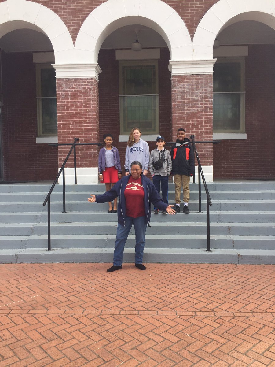 NoblesAlabama's tweet photo. In the footsteps of heroes, including Ms. Joanne Bland at Brown Chapel AME in Selma https://t.co/1DTIZ7t52Z