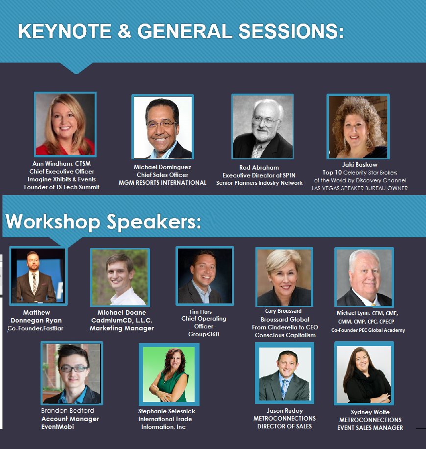 AnnSteudte's tweet photo. #TSTECH17 #eventprofs #tradeshows EDUCATION 10 clock hours in lap of luxury FREE 4 corporate event managers https://t.co/OVA5ilS8yU https://t.co/j25jI7m2h5