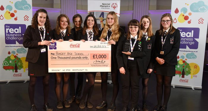 CocaColaEP's tweet photo. Congratulations @BHS_Academy in East Anglia who have been crowned 2017 champions at Real Business Challenge #RBC2017 https://t.co/x5DI43eqeb https://t.co/QIRfuZICJM