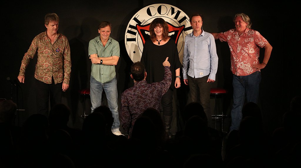 comedystoreuk's tweet photo. The original #CSPlayers gang return this Sunday! #PaulMerton @josielawrence1 @richardvranch @NeilMullarkey @AndyCSP &amp; @lee_simpson1971 https://t.co/DXKoA3nqgW