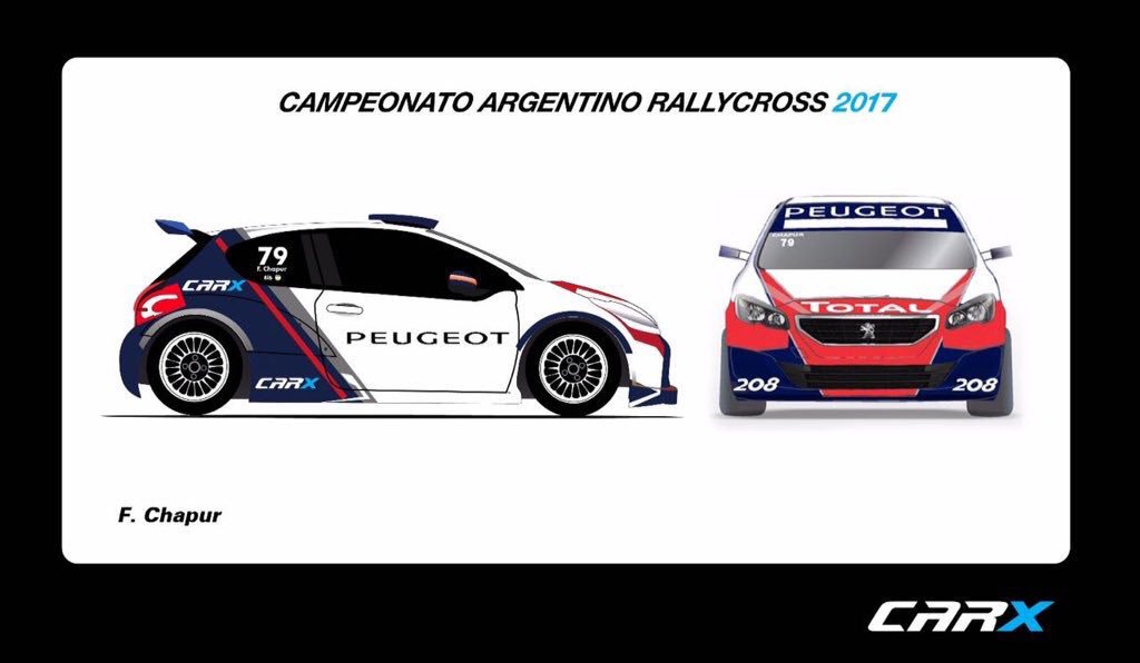 FacuChapur's tweet photo. Estoy muy feliz de anunciar mi incorporación al @CARXRallycross con un hermoso @PeugeotSportAr #208 !! Gracias por la confianza 💪🏽💪🏽 https://t.co/tXk64NDPbe