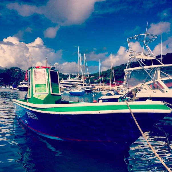 on Twitter "Majestic Fishing Boat at Gustavia Harbor
