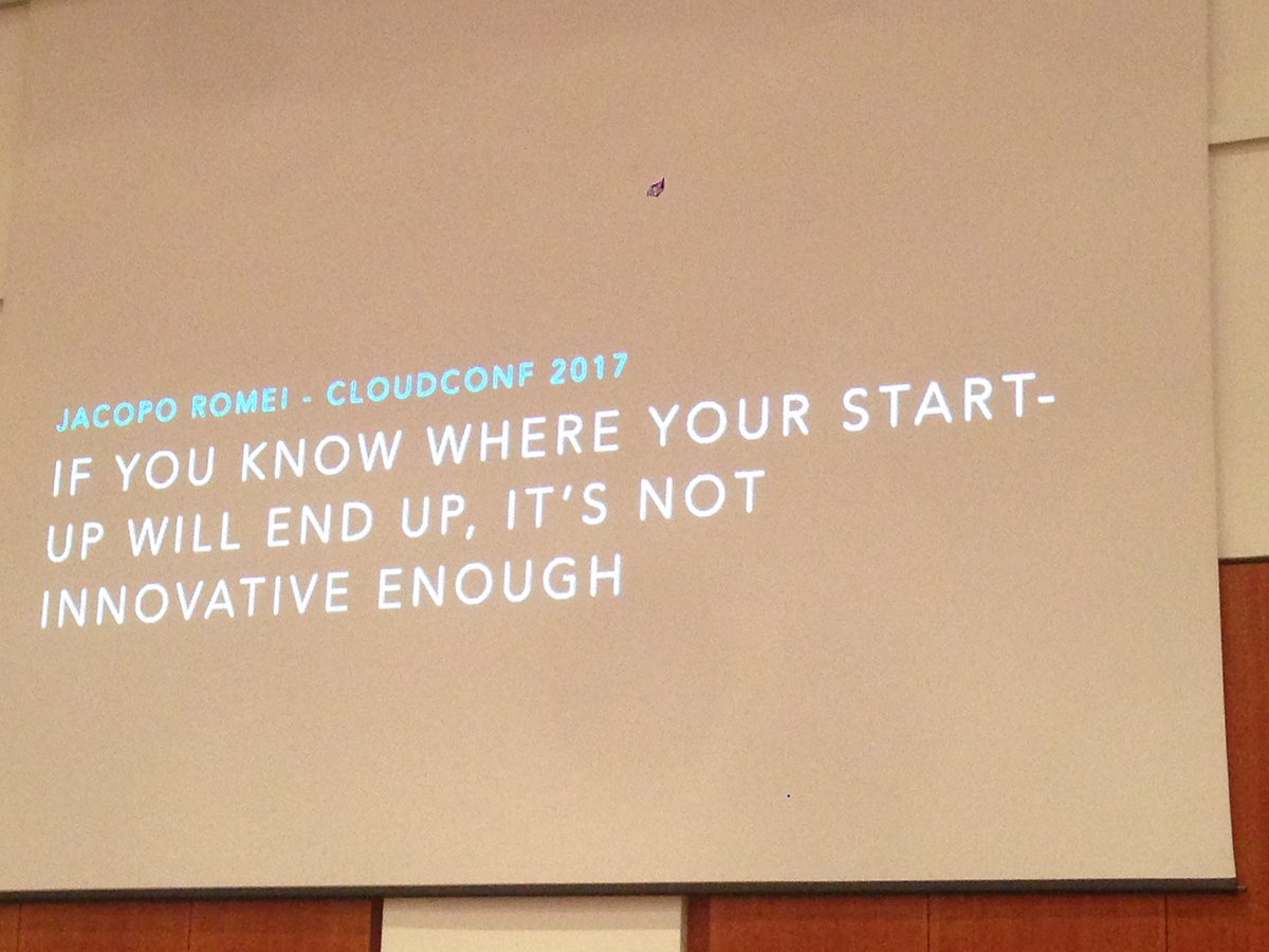 Our friend <a href="/jacoporomei/">Jacopo Romei</a> on stage! #CloudConf2017