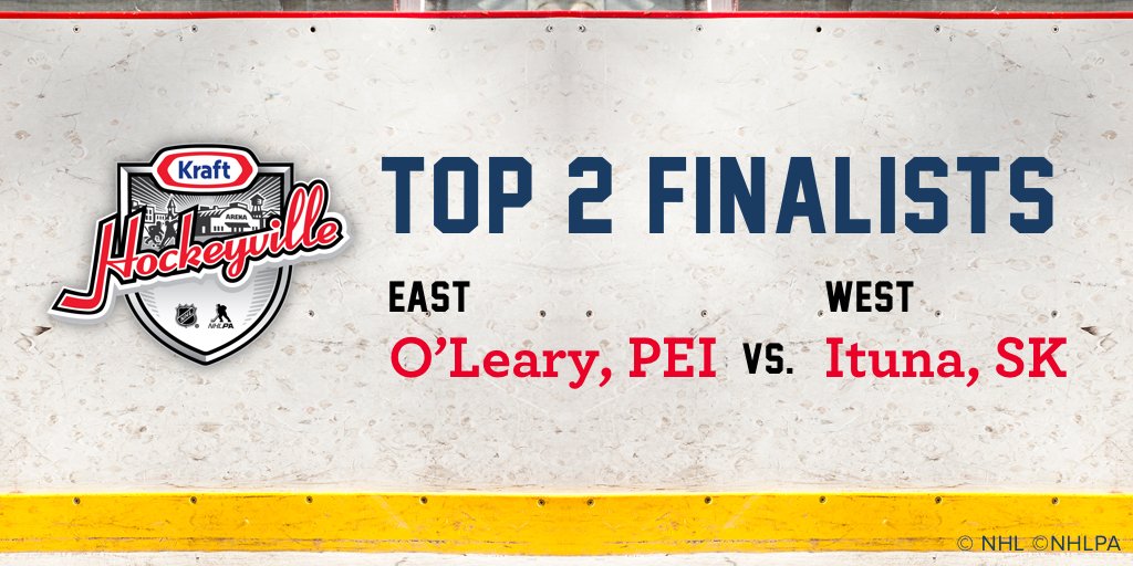 hockeyville's tweet image. Introducing your #KraftHockeyville 2017 Top 2 Finalists! Vote for your favourite tomorrow until March 20 at bit.ly/2nAYbtw.