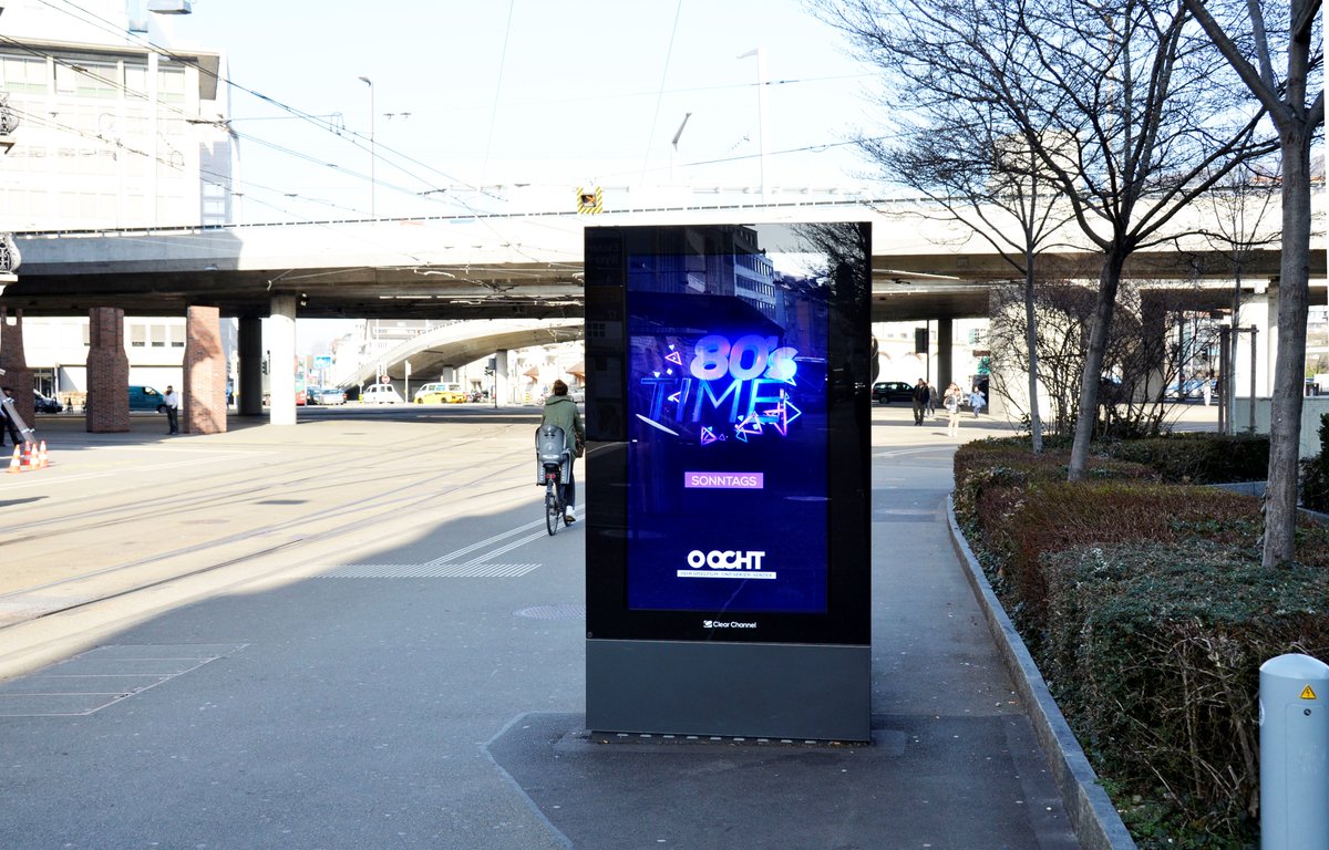 Puls8ch's tweet photo. Puls 8 in the city ;-) Wer hat es schon gesehen? #80stime #sundays #tv https://t.co/RCbCoPWvYS