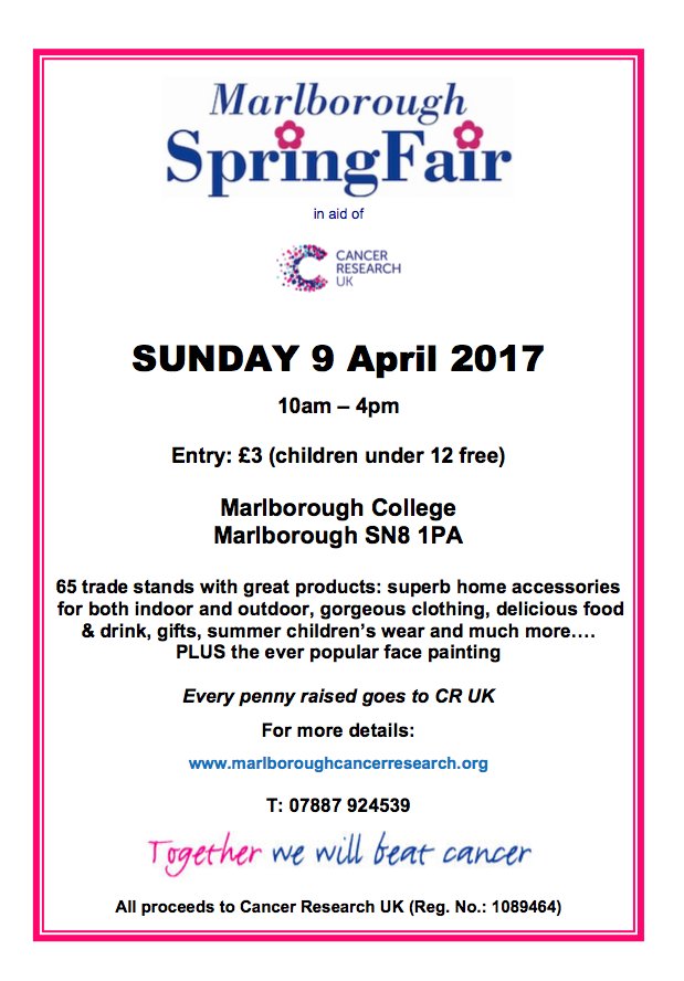 MSF_CharityFair's tweet photo. @CoCoChemistry Really looking forward to delicious chocolate goodies at Marlborough Spring Fair on Sunday 9 April. https://t.co/6zfv82dZMk