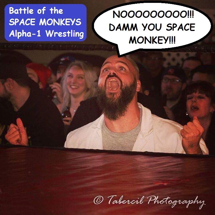 PWSpaceMonkey's tweet photo. When @JimNyeScience lose to ๐๐ again @A1Wrestling Sunday!!
#SpaceMonkeyComics
#SpaceMonkeyvsJimNye
#Oshawa #wrestling https://t.co/hgzru47o2f
