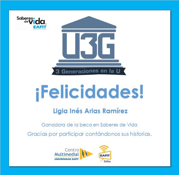 Ganadora del concurso U3G.