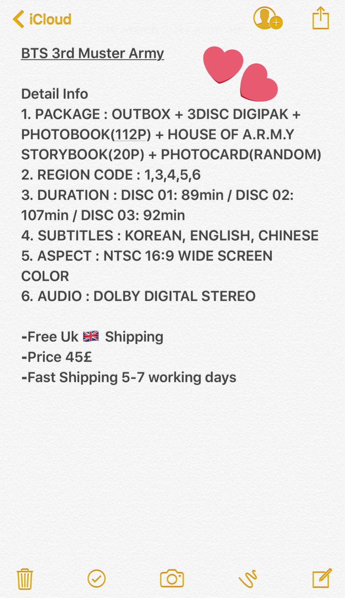 PRE ORDER 🚨 

BTS 3rd Muster Army

#Ukpreorder
#BTS 
#방탄소년단 
#BANGTAN
#3rdmuster 
#bts3rdmuster 
#BTSEUROPE