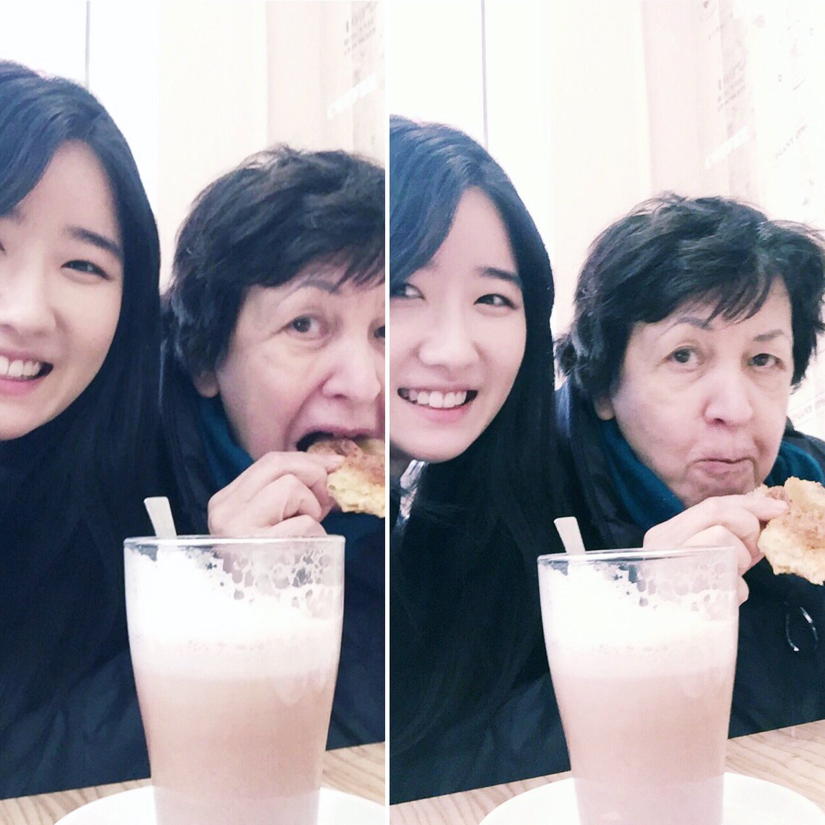 So our "20 Minuten Spaziergang" became a cafe tour, sweets and hot chocolate involved😋#withthelegendarynataliagutman