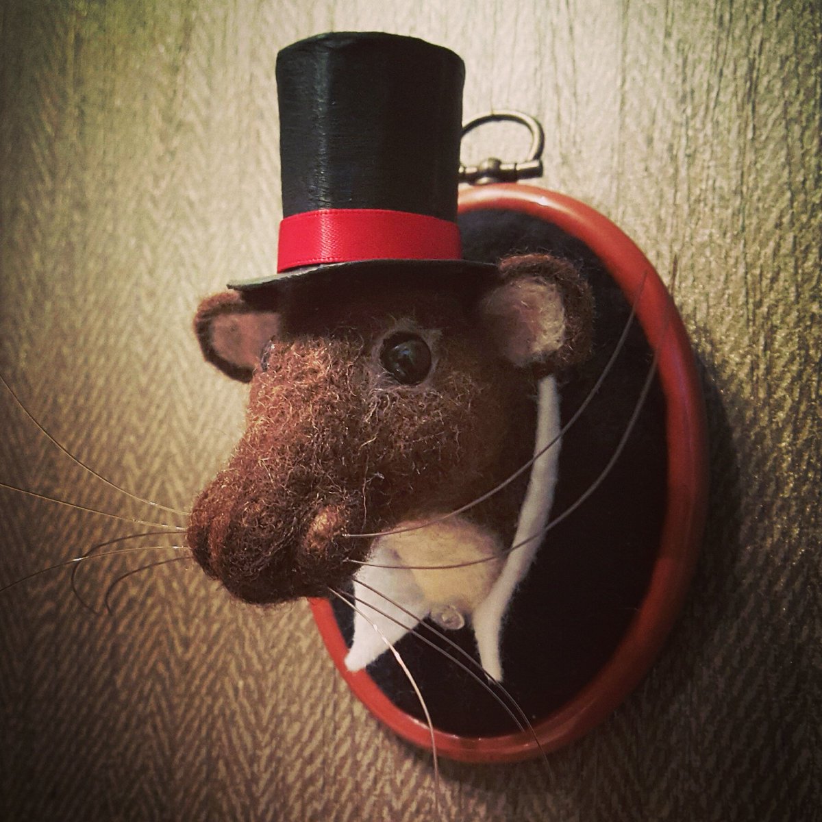 Just a rat in a hat! #needlefelting
