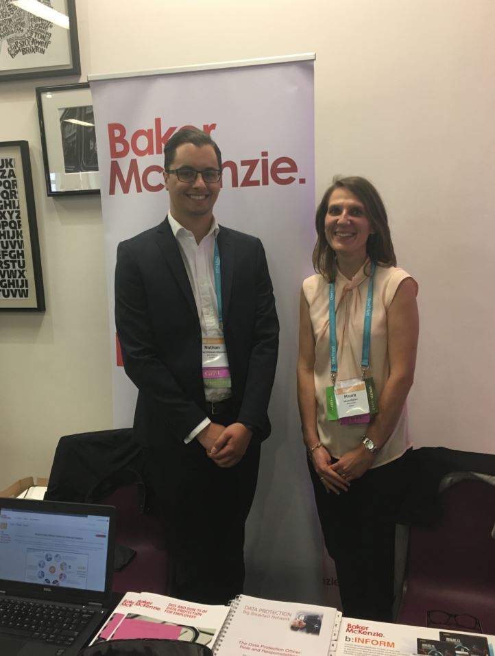 bakermckenzie's tweet photo. This week, our team were at the IAPP Europe Data Intensive in London to talk about #GDPR implementation & #cybersecurity #DPI17 https://t.co/eioeAOewuq