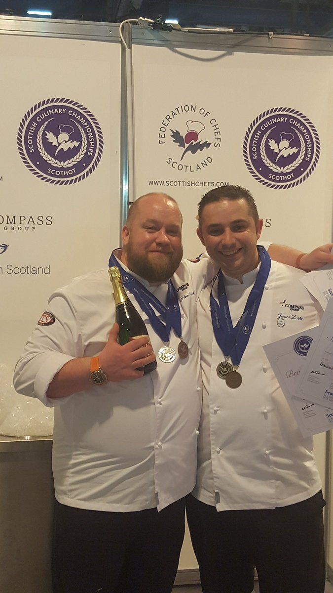@NathanC59396600 <a href="/compassgroupuk/">Compass Group UK & I</a> @nick146143 <a href="/EurestUK/">EurestUK</a> both of us winning a silver and a bronze #scothot