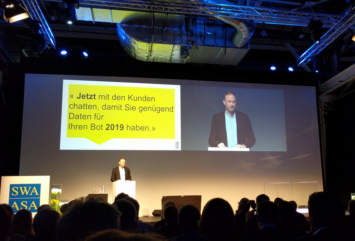 That's a keeper: Jetzt chatten, um Daten für gute Bots zu sammeln. #SWA17