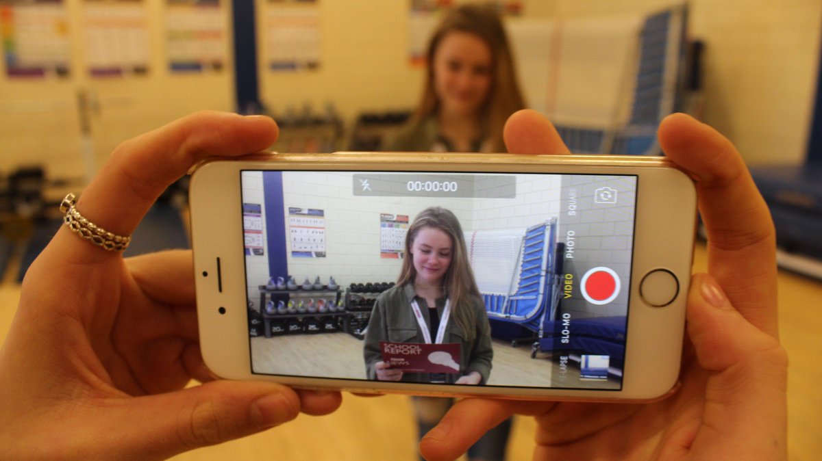 MRSReport's tweet photo. A fantastic news day at @Mark_Rutherford, participating in  #BBCSchoolReport - Well Done to all students involved. Report released tomorrow! https://t.co/Ezyapj3KHK