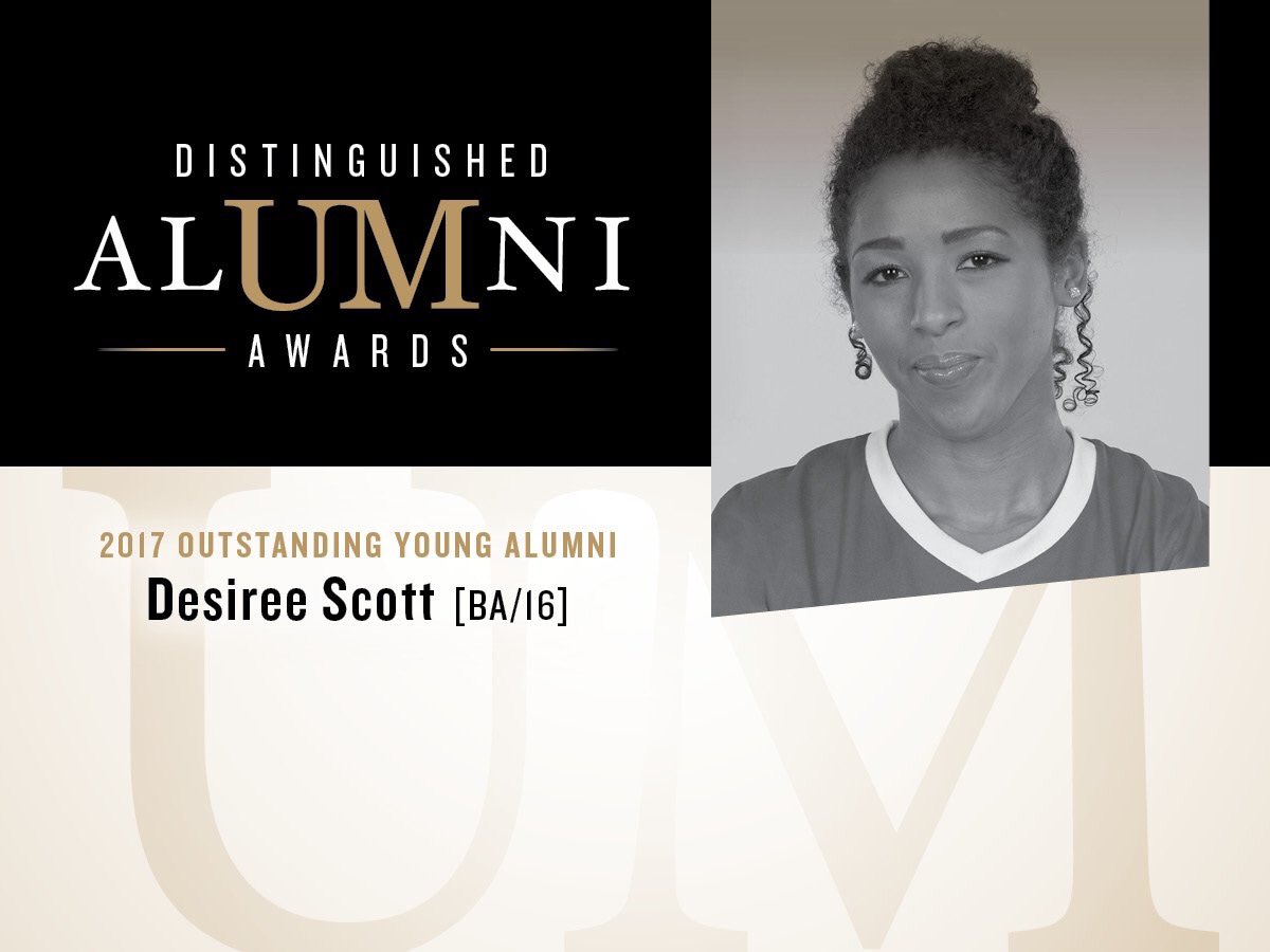 MsDScott11's tweet photo. Very Honoured to be amongst some incredible company and to be recognized to receive this award! Thank you! @UManAlumni https://t.co/nszvcjL7oK