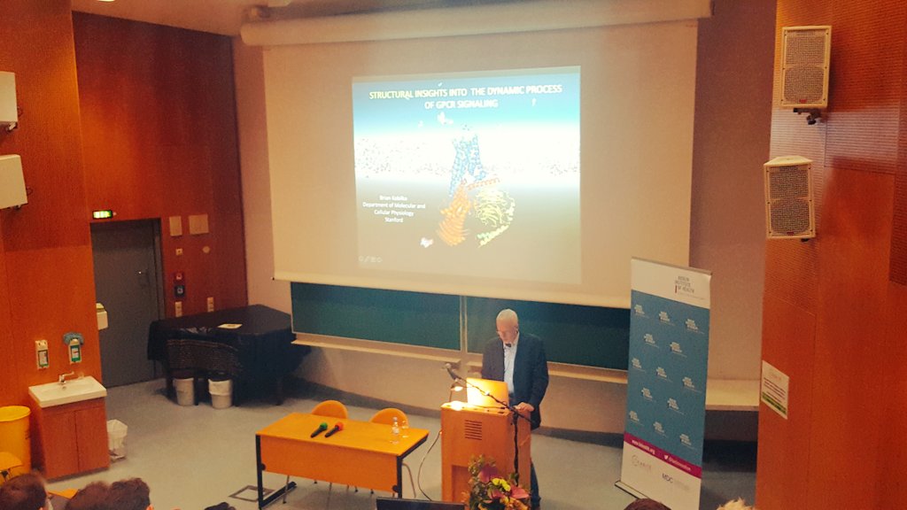 Hoher Besuch: @NobelPrize-Gewinner Brian #Kobilka erstmals als #EinsteinBIHVisitingFellow in Berlin. @StiftungCharite @Einstein_Berlin